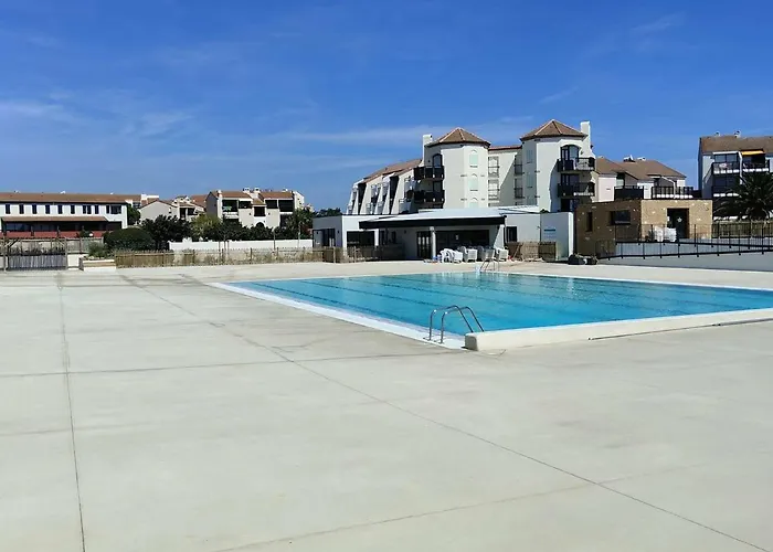 T2 En Rdc Avec Terrasse, Piscine, Et Parking - Fr-1-195-47 Le Barcarès